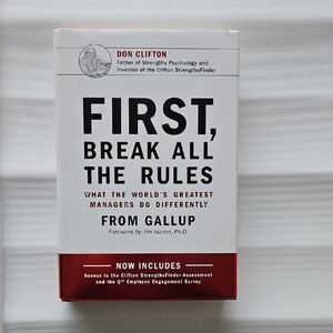 First, Break All the Rules Book by Gallup